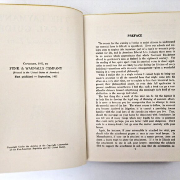 The Layman's Legal Guide to Essential Laws 1932HC by Francis W Marshall - Picture 4 of 9